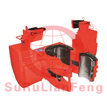 CDZH型液压吊卡 

CDZH型液压吊卡是侧开式吊卡，采用双活门结构，通过更换内衬可以悬挂锥度钻杆、钻铤、套管、油管；使用液压控制系统，操作更方便，可有效地减轻工人的劳动强度，提高工作效率，可实现远程控制，使用更加安全可靠。产品按照API Spec 8C《钻井和采油提升设备》的要求设计、制造。 ​​