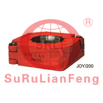 The Hinged Casing Spider has a hinged spider body with a split insert bowl. It is put above rotary table, can handle most casings of different sizes. It is designed and manufactured according to API Spec 7K.